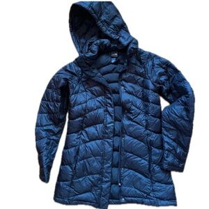 Black the north face jacket 600 long jacket size xs women